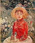 Berthe Morisot Wall Art - Young Girl with Cage